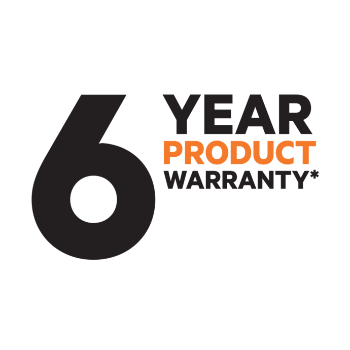 6 YEAR PRODUCT WARRANTY